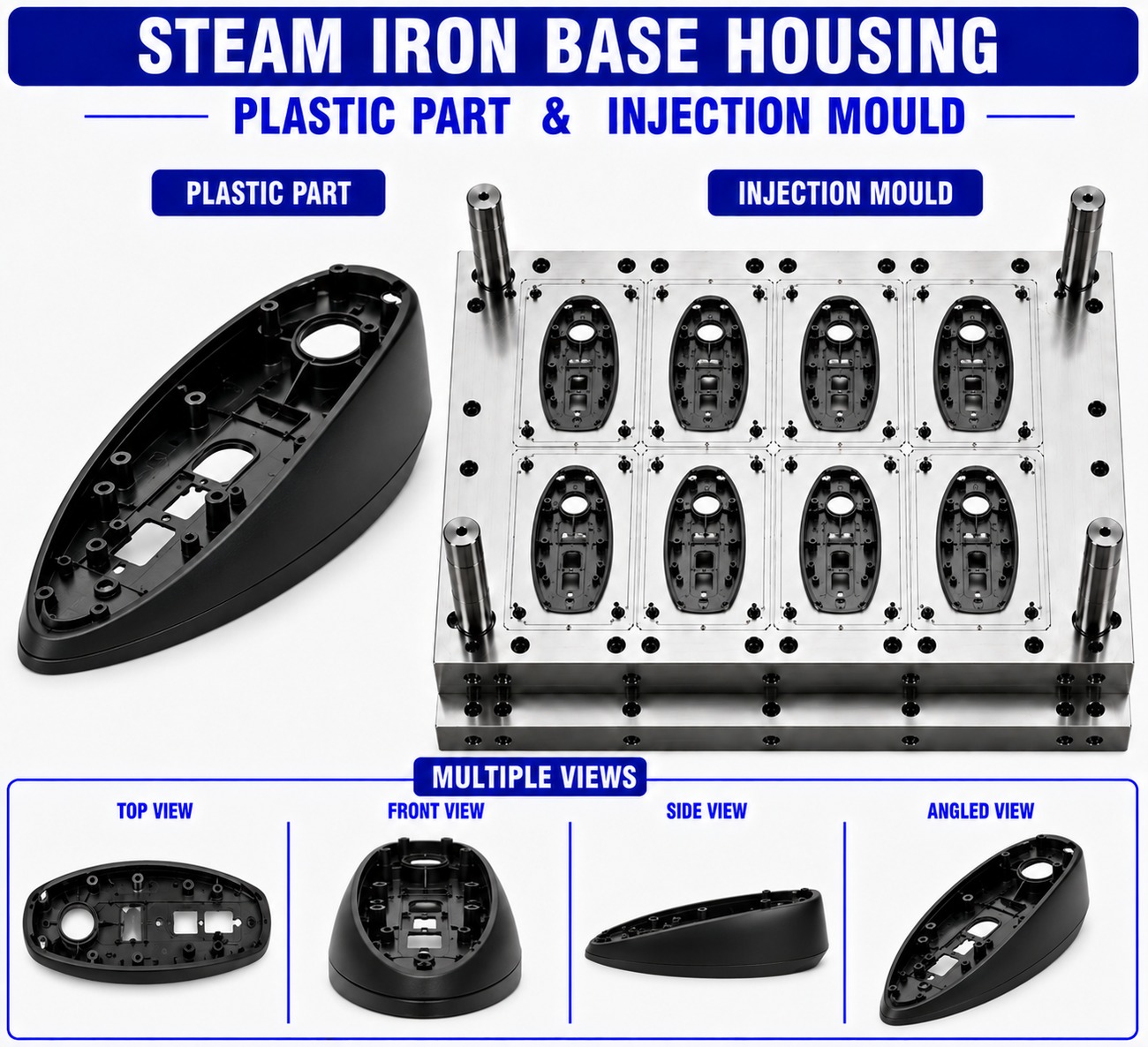 Steam Iron Plastic Base Housing Mould and Moulding Service